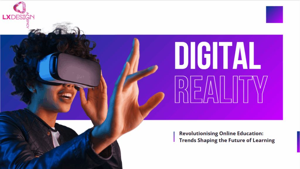 Lady wearing a VR headset